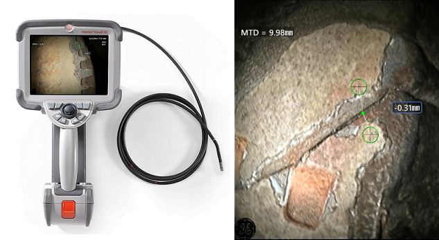 韋林工業內窺鏡MViQ的裂紋裂縫檢測圖像 韋林工業內窺鏡MViQ的裂紋裂縫檢測圖像