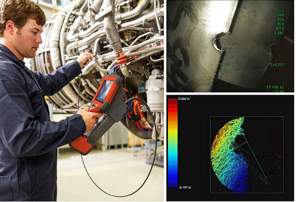 使用韋林工業內窺鏡查找并測量缺陷 使用韋林工業內窺鏡查找并測量缺陷
